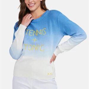 Wildfox Sky Blue Knit with Sunny Yellow Embroidery
